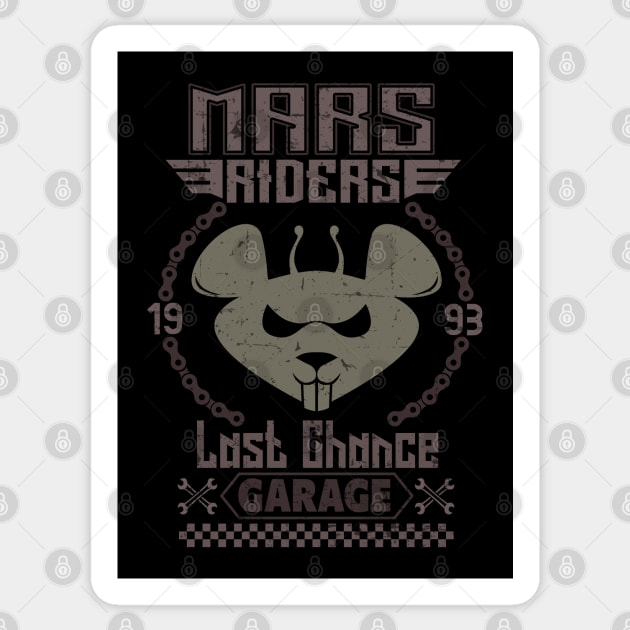 Mars Riders Sticker by SunsetSurf